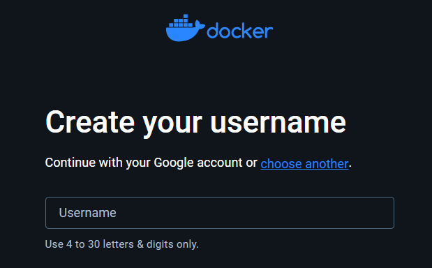 Docker Username